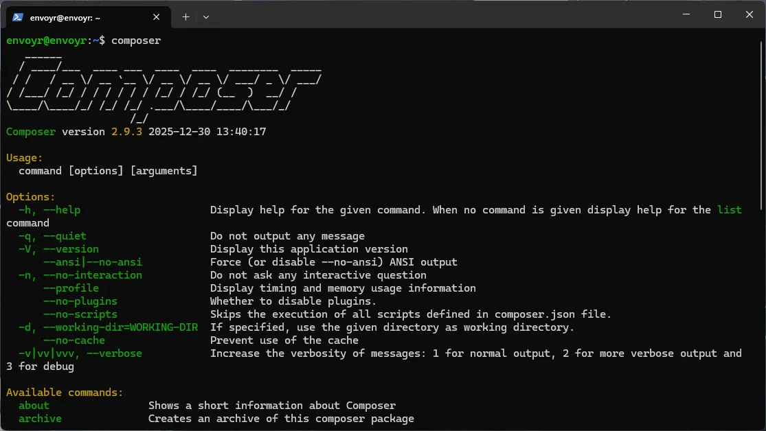 Install Composer on Ubuntu